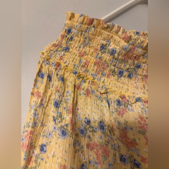 Hippie Rose Yellow Skater Mini Skirt Pleated Casual - Picture 8 of 9